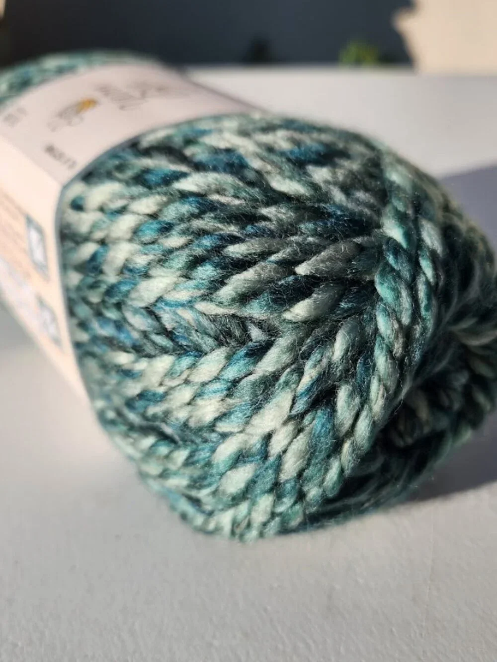 NEW Soft Yarn Bee Bulky Crocheting Knitting Soft Skein Green Meadow Dream 76 Yar